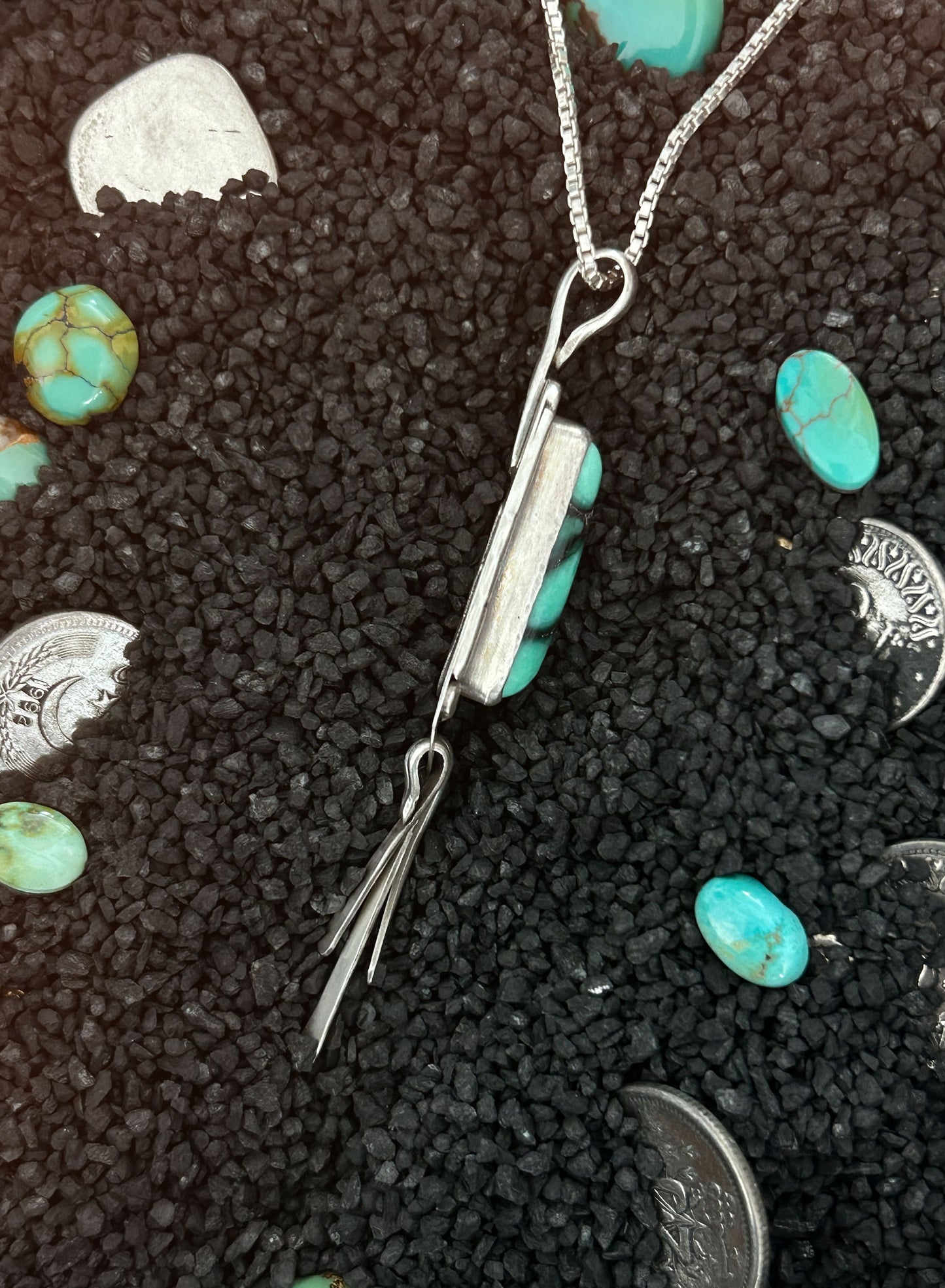 Desert Oasis Variscite Tassel Pendant