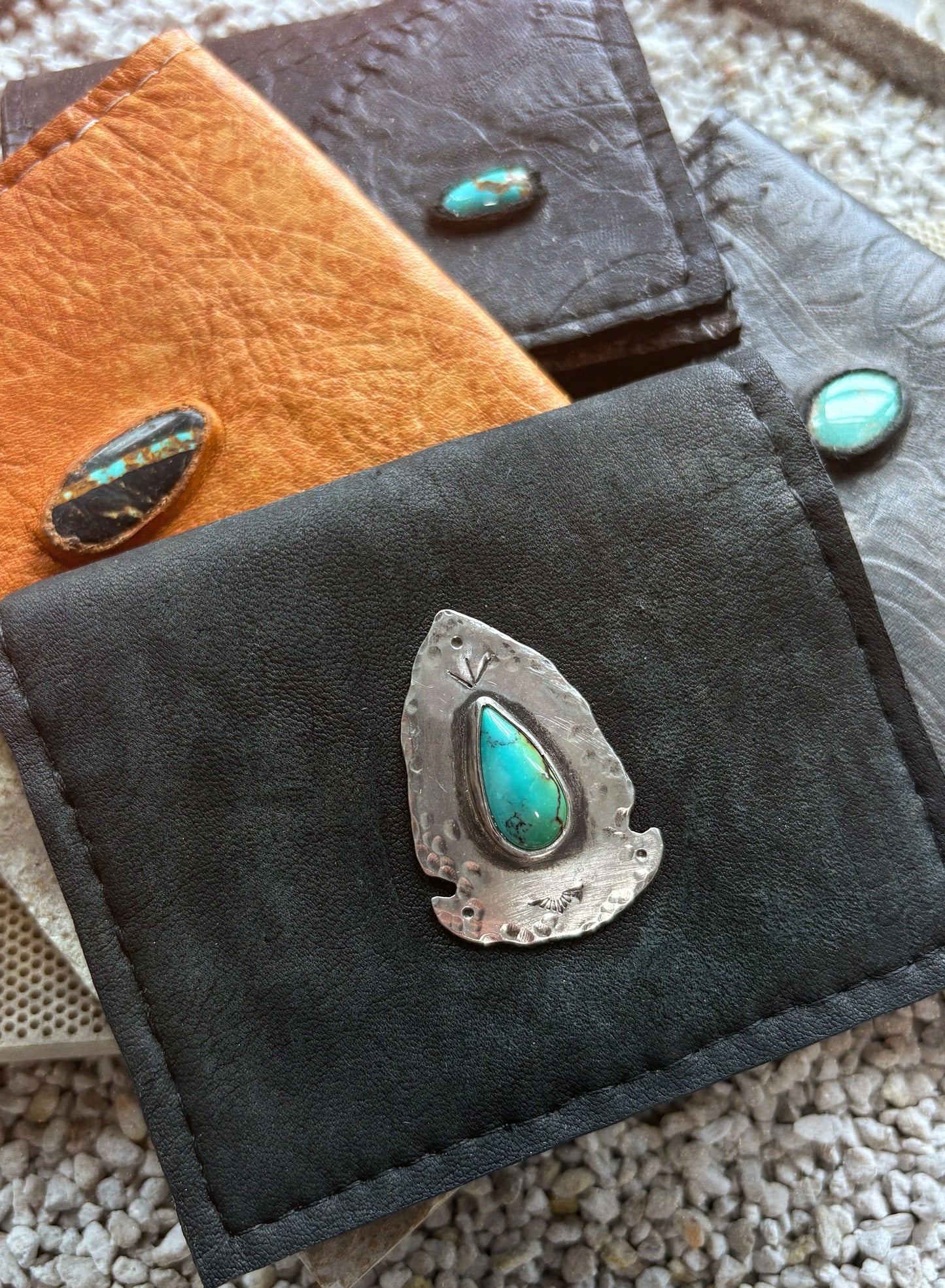 Turquoise Fold Wallet - Arrow Head