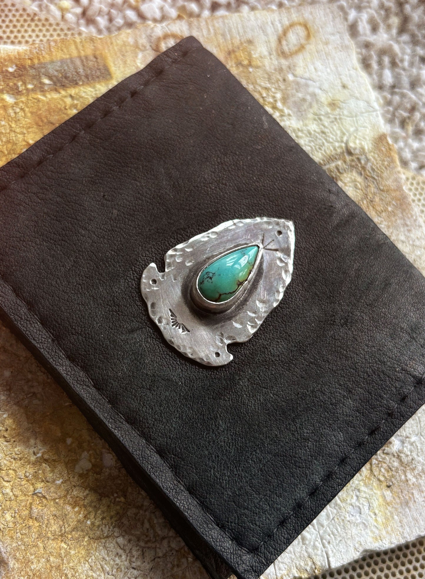 Turquoise Fold Wallet - Arrow Head