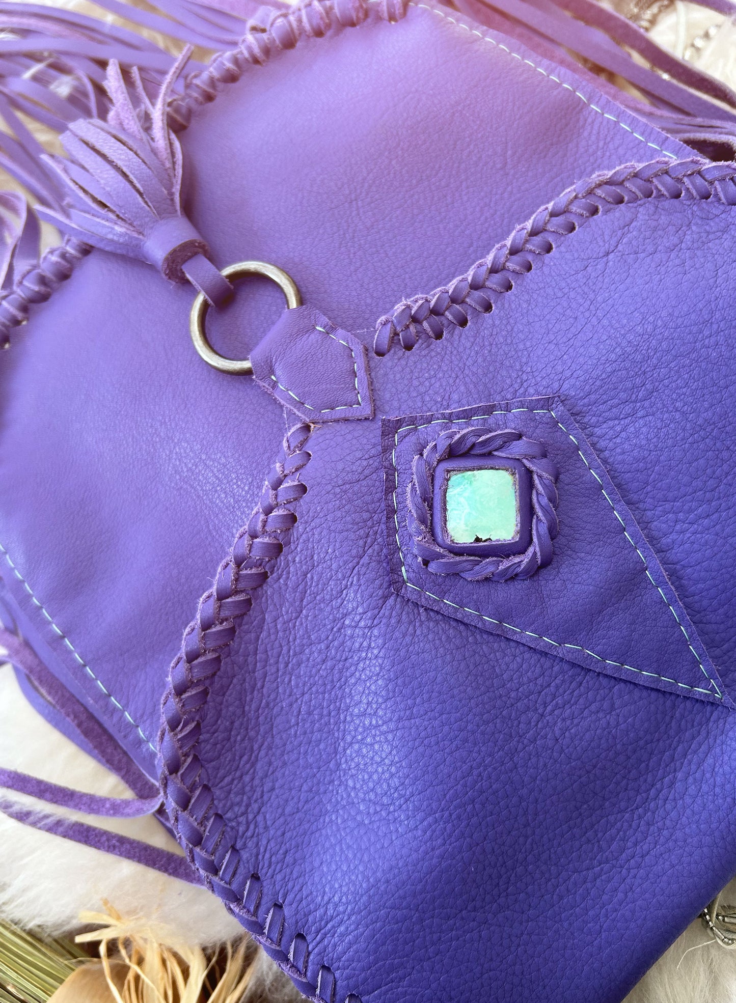 Drifter Bag - Lavender & Chrysocolla