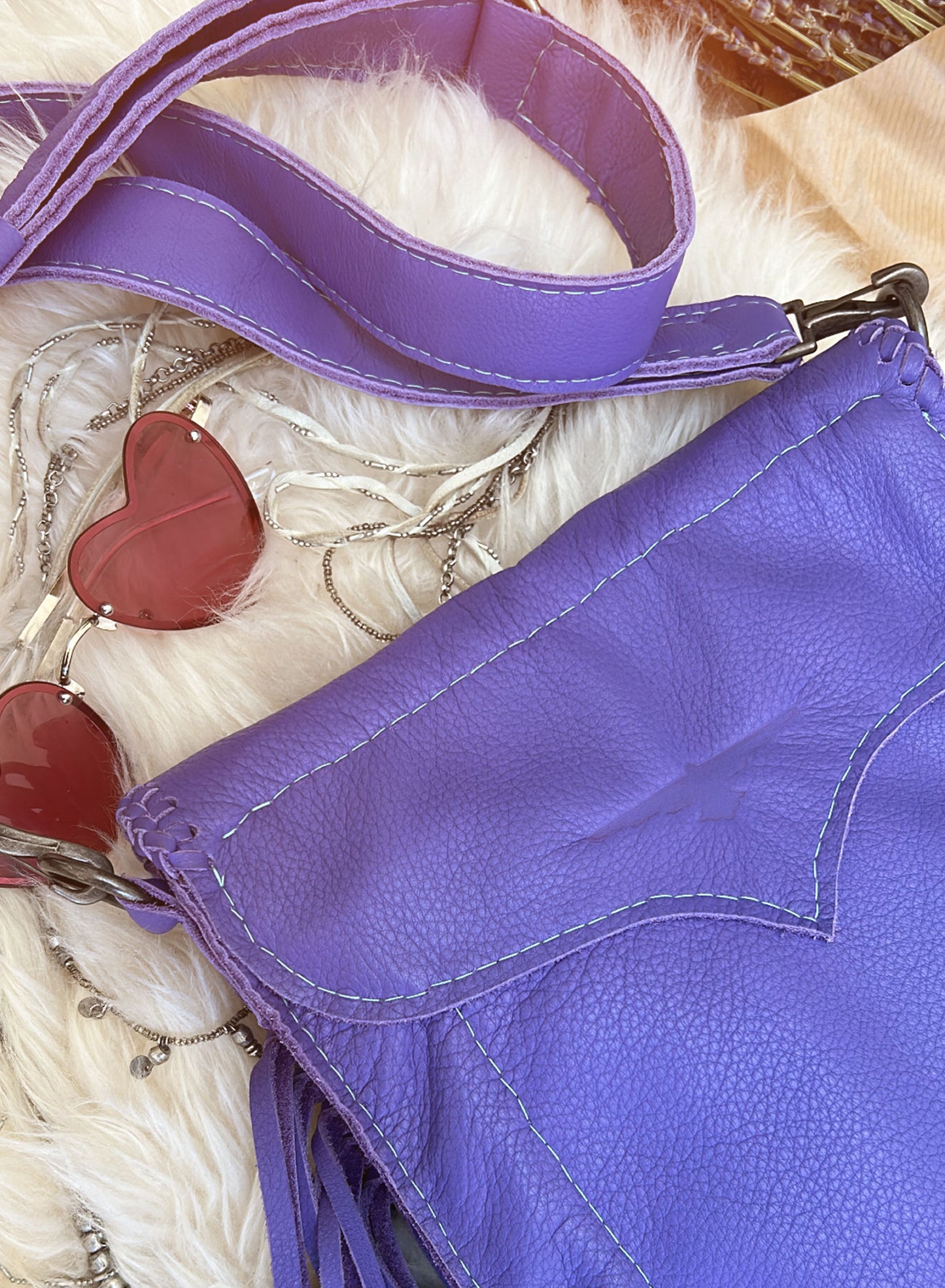 Drifter Bag - Lavender & Chrysocolla