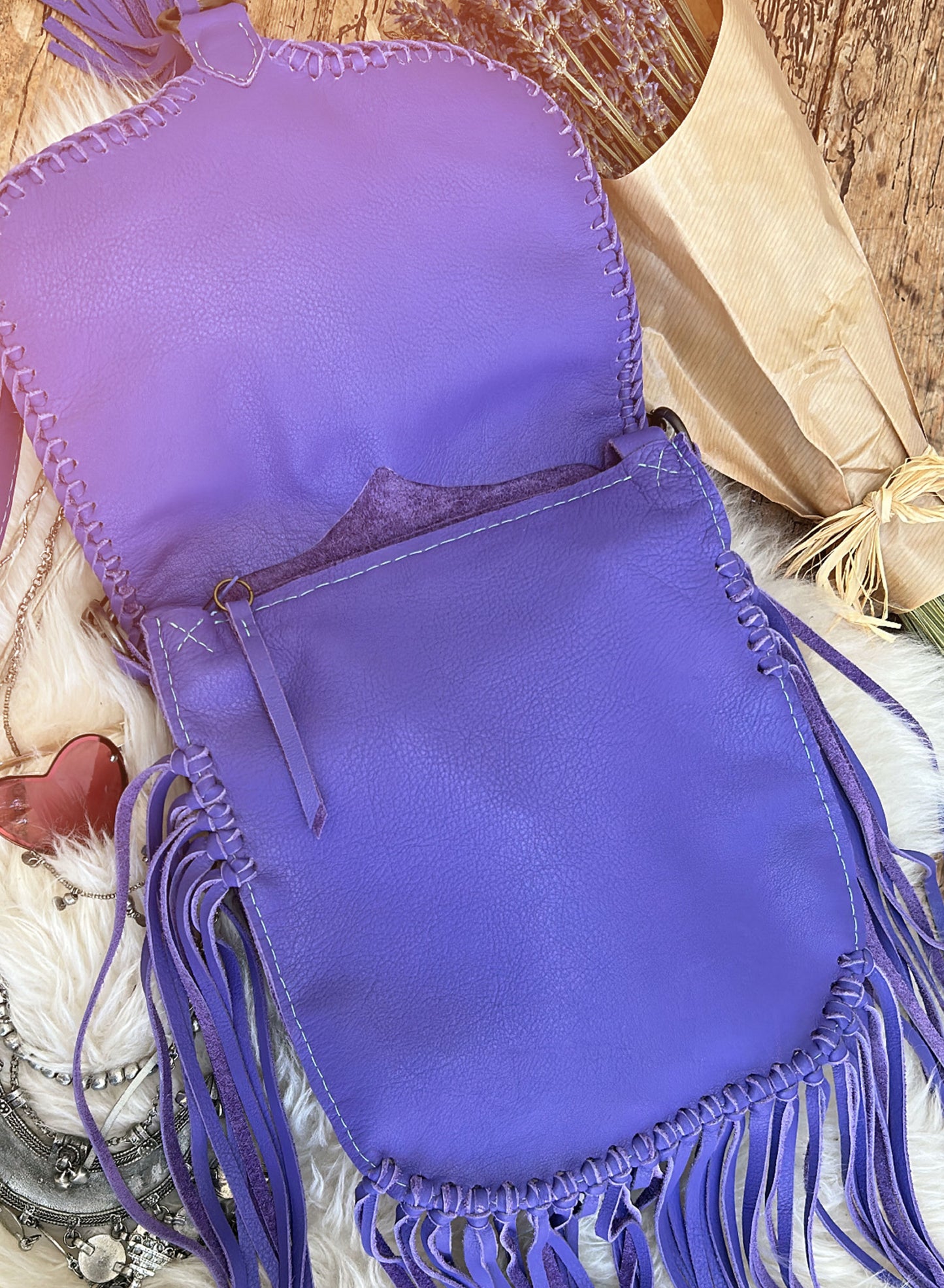 Drifter Bag - Lavender & Chrysocolla