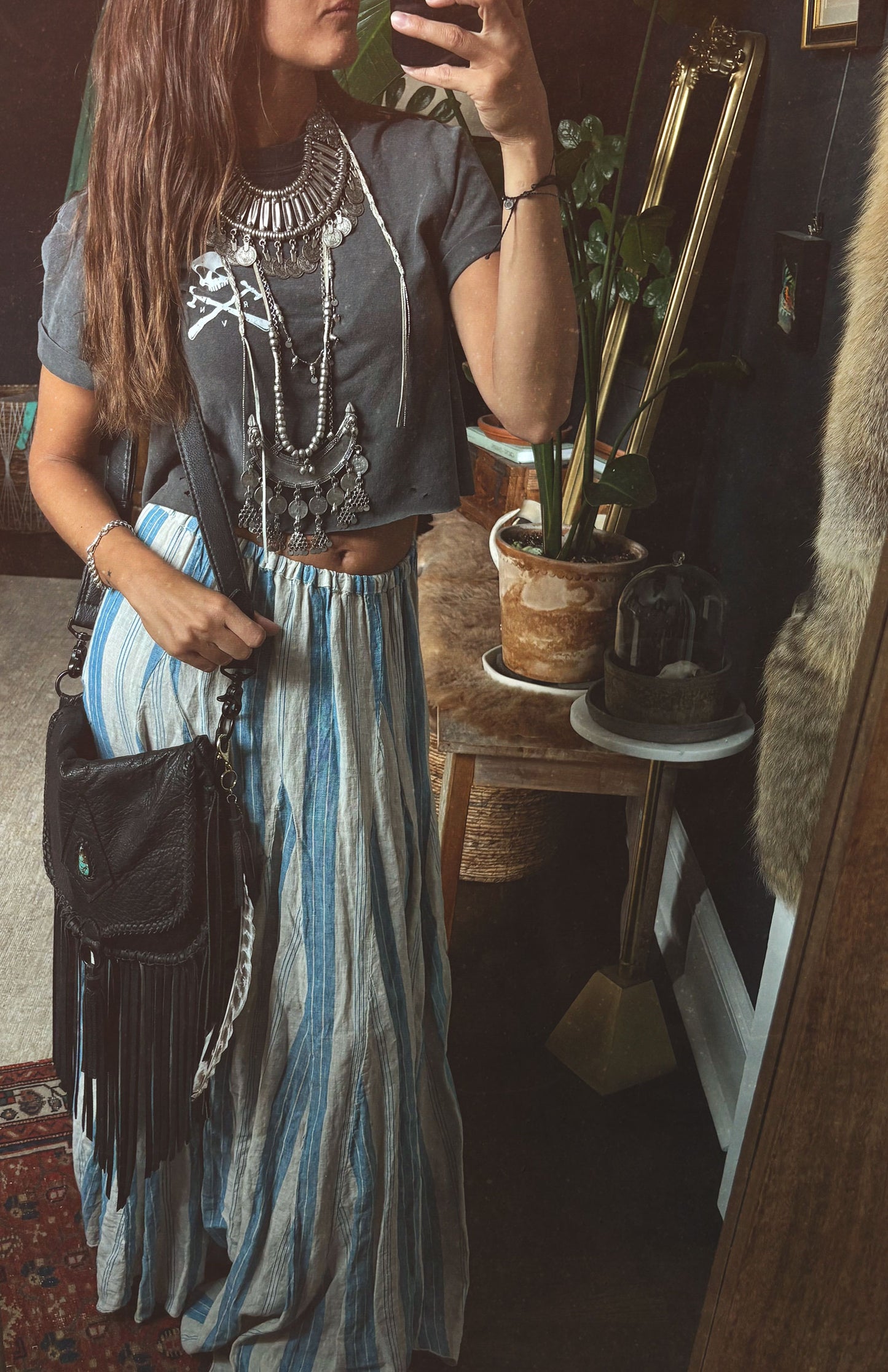 Third Raven Graphic Crop Tee