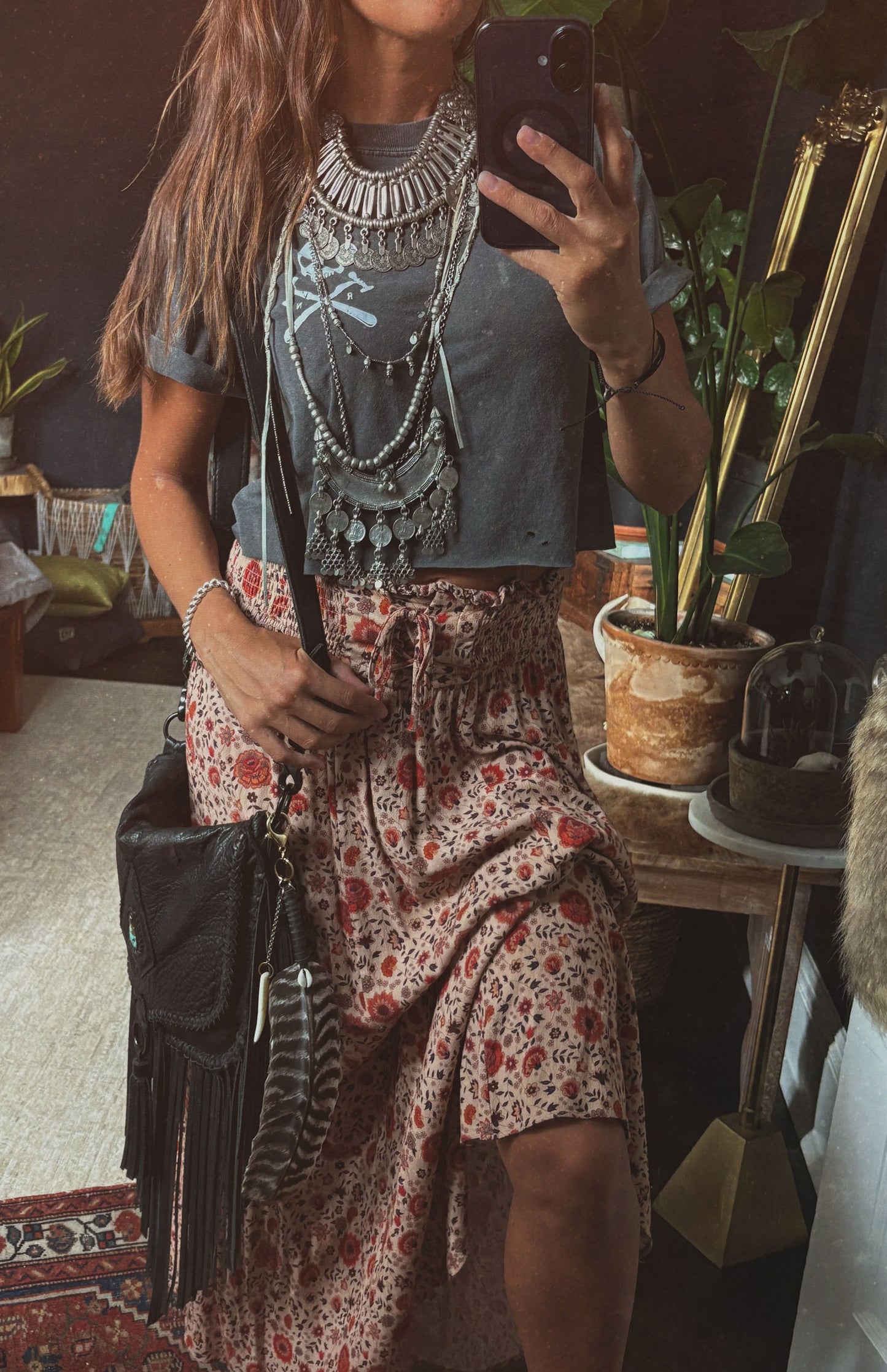 Third Raven Graphic Crop Tee