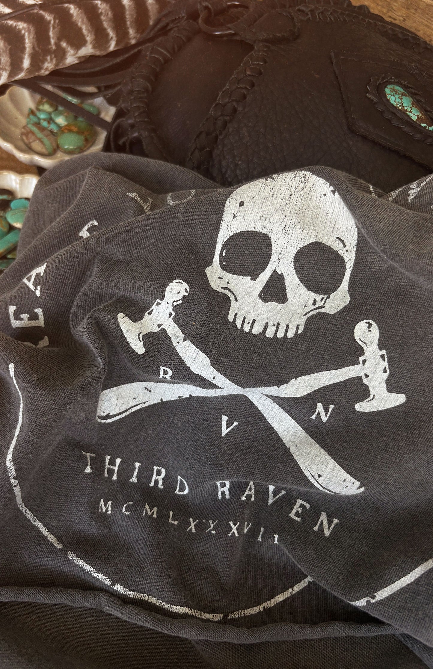 Third Raven Graphic Crop Tee