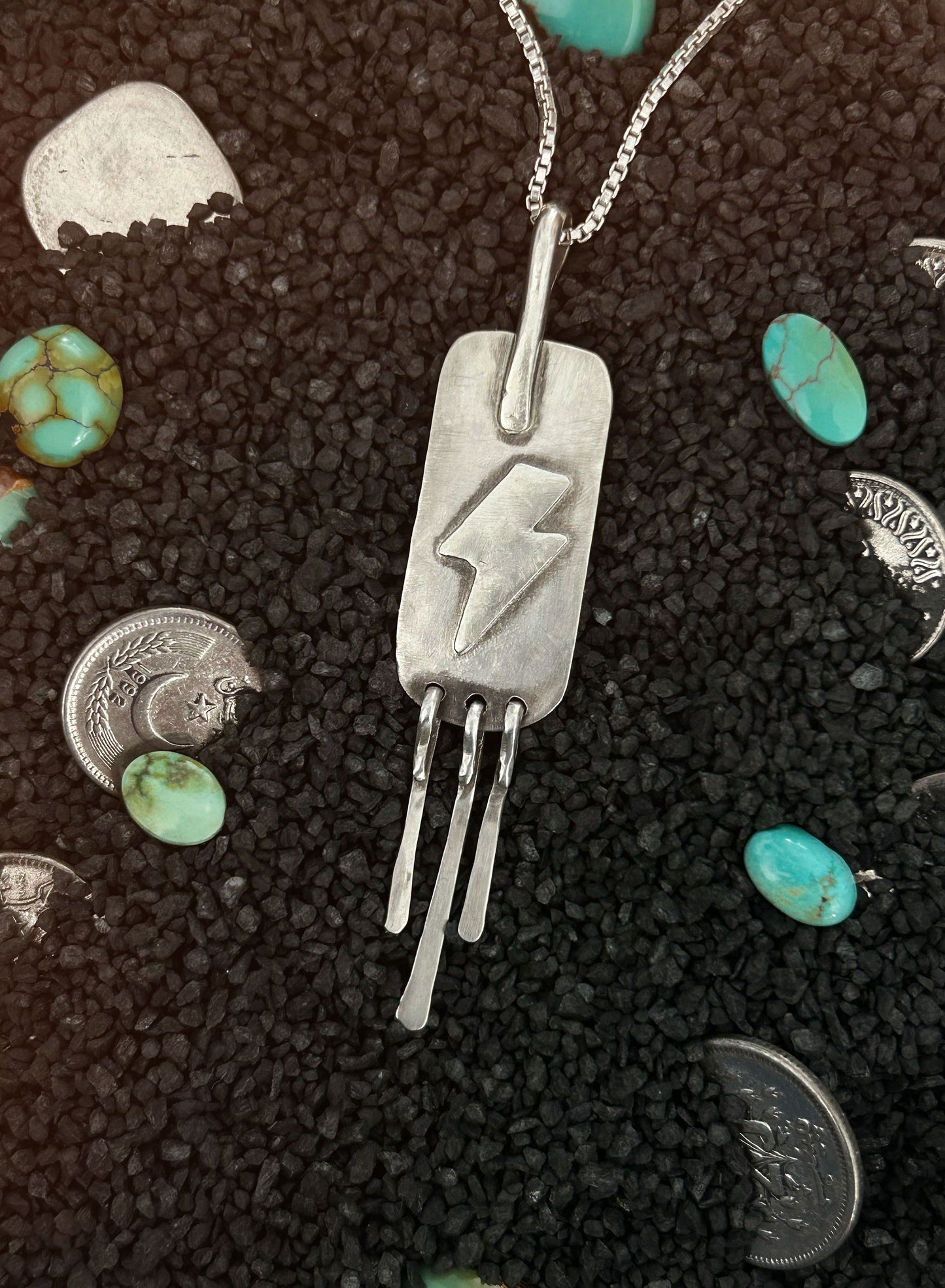 Desert Oasis Variscite Tassel Pendant