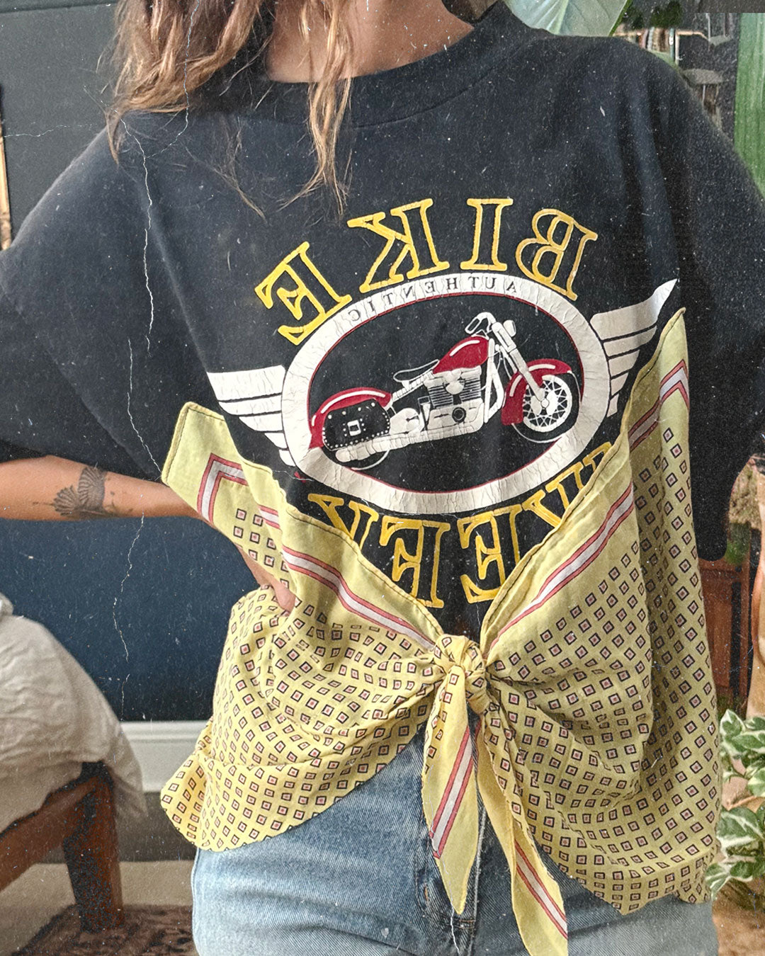 Bike Week Tie Tee - Vintage