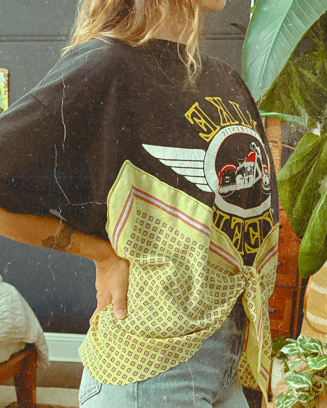 Bike Week Tie Tee - Vintage